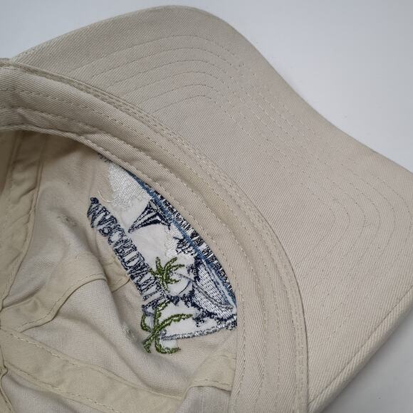 Margaritaville Cancun Slideback Hat Beige One Size Embroidered Outdoor - Picture 8 of 9